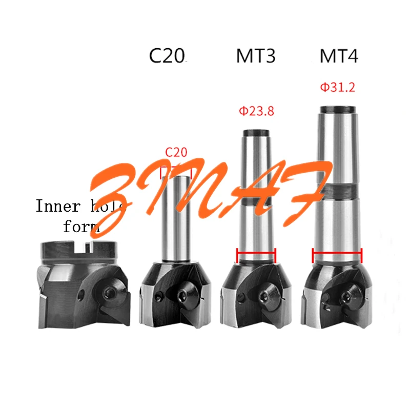 Moinhos de Extremidade Indexável C20 Mt3 Mt4 Haste de Uma Peça 30100 mm Cortador de Fresagem de Ângulo Direito para Tpkr1603 Tpkr2204 Tpkn1603