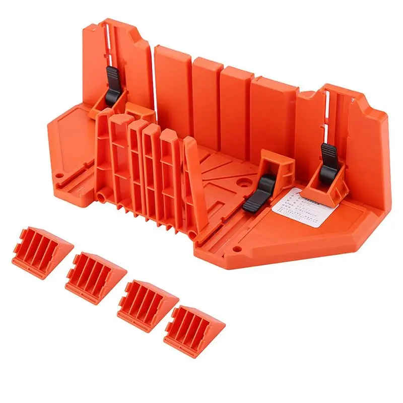 a01f-ハードウェアツール-ハンドソー-プラスチック製マイターボックス-14インチ-クランプ-マイタリングボックス-木工用剪定鋸