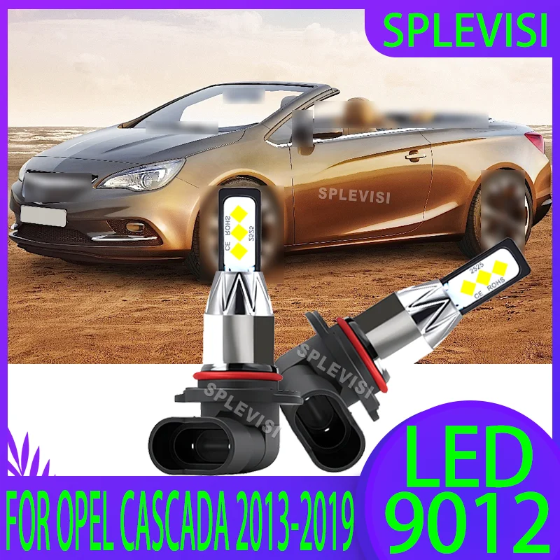 

2 шт. авто фары 9012 светодиодные лампы автомобиля 60 Вт 6000LM 12 В каждая лампа для Opel Cascada 2013 2014 2015 2016 2017 2018 2019