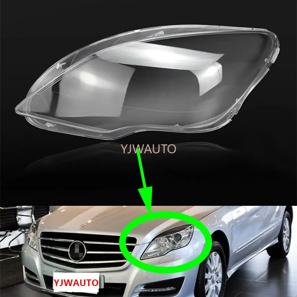 

For Mercedes-Benz W251 R300 R320 R350 R400 R500 2009~2017 Headlamp Lens Car Headlight Cover Glass Replacement Auto Shell