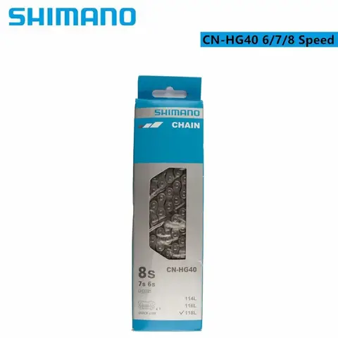 도로 자전거 자전거용 SHIMANO CN HG40 6/7/8 속도 체인 116L/112L 링크