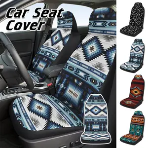 Bright Persian Ethnic Aztec Boho Chic Bohemian Pattern Car Seat Covers Pair, 2 Front Seat Covers, Car Seat Protector, Car outlet Accessory