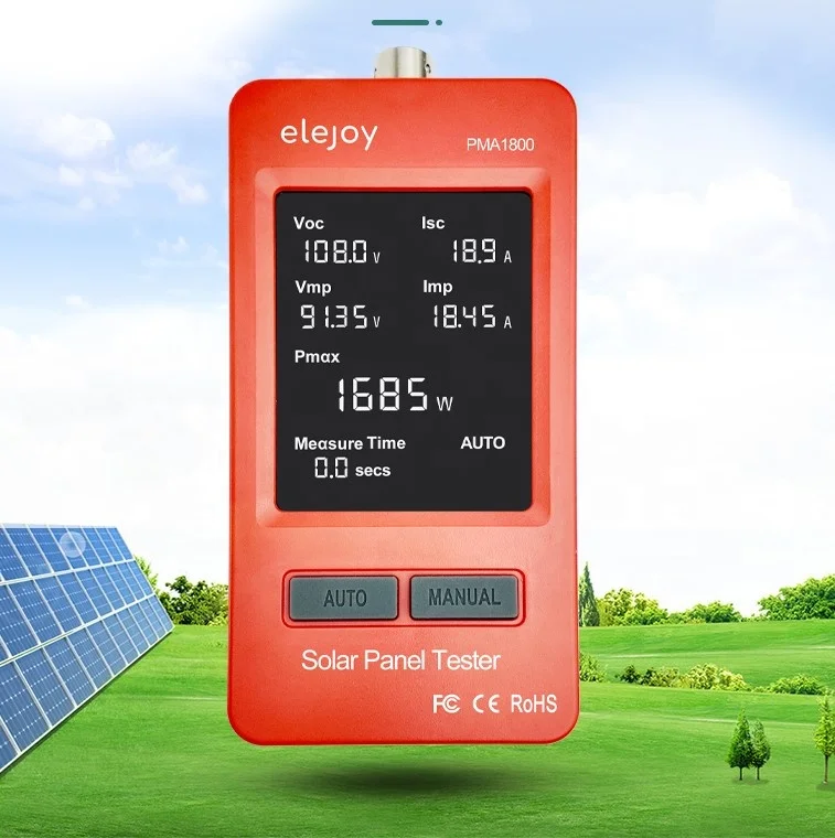 PMA1800 LCD MPPT Solar Panel Multimeter Solar Panel Tester Smart Voltage Tester Digital Power PV  Tester