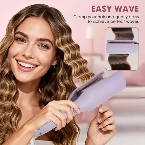 Curling Iron Anti-Scalding Negative Ion Curling Iron, French Deep V Egg Roll, Fast Heating And Long-Lasting Shaping, Great Gift For Girlfriend And Mom, Suitable For Valentine's Day Gifts