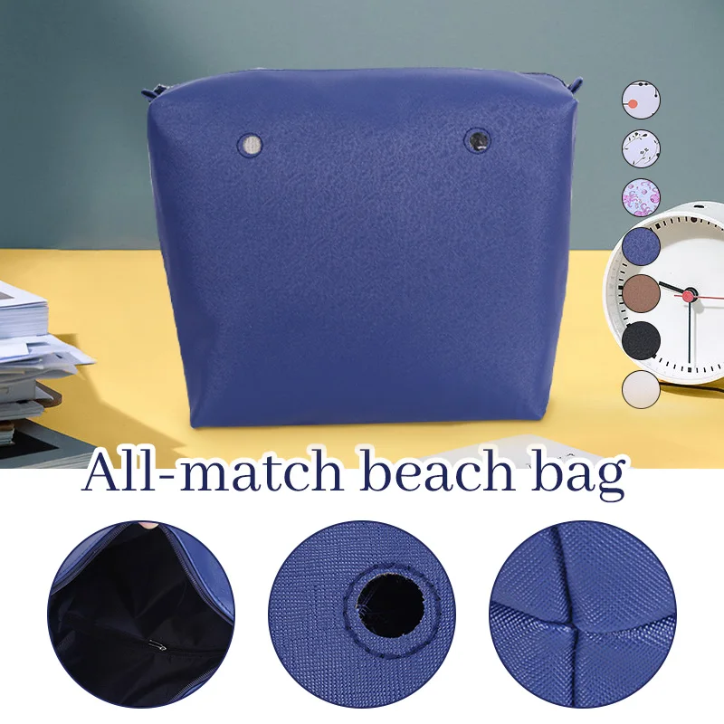 Classic Solid Waterproof Insert PU Inner Lining Insert Zipper Pocket For Obag Mini Lining Insert Handbag Package Accessories