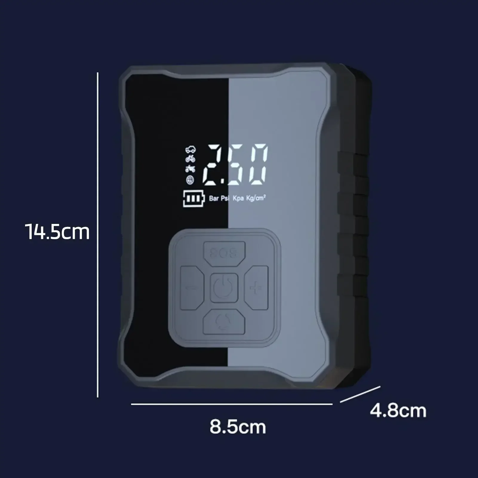 150PSI Electric Air Pump Digital Display Wireless Air Compressor Portable Quick Air Pump Tire Inflator Forr Motorcycle Car Tire