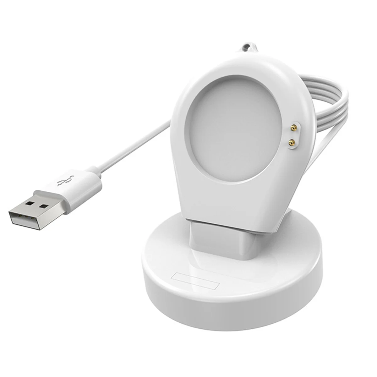 Y16a smartwatch doca carregador suporte adaptador cabo de carregamento usb carga de energia para xiaomi relógio 2/2 pro/s3/s2 46mm 42mm branco