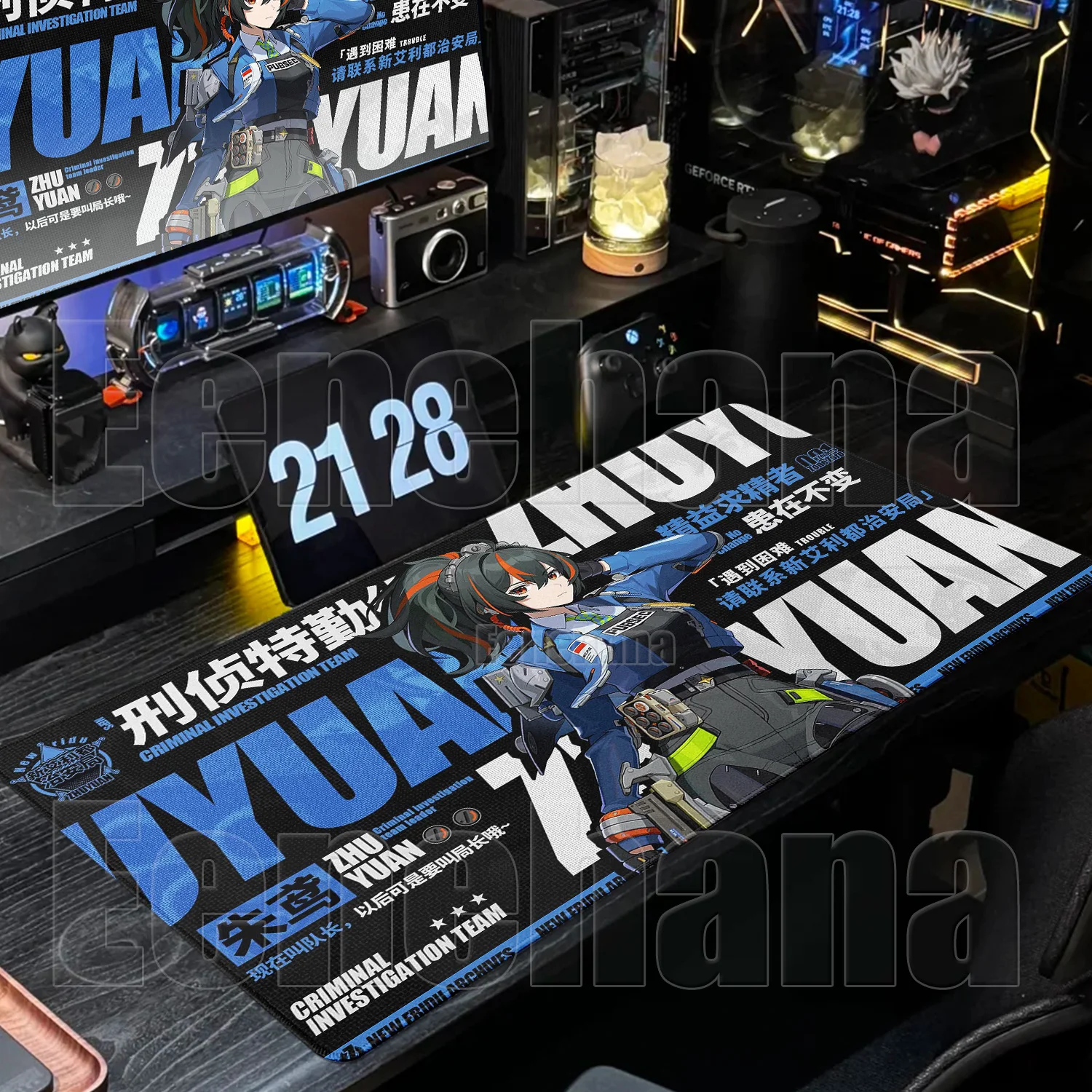 

Zenless Zone Zero Anime Gamer Mouse Pad ZZZ XXL Laptop Keyboard ELLEN JOE Rubber Non-slip Desk Pads Computer PC Gaming Play Mats