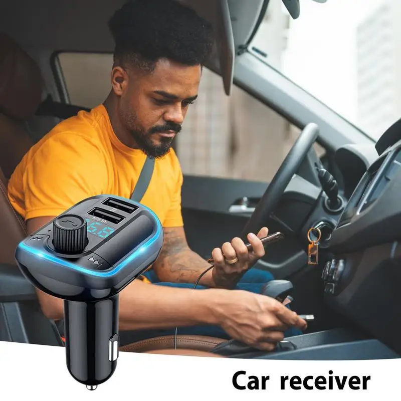 

Handsfree Call Car Charger Wireless Music Player Audio Receiver Fast Charging Automobile Stereo Media Handsfree Calling Support
