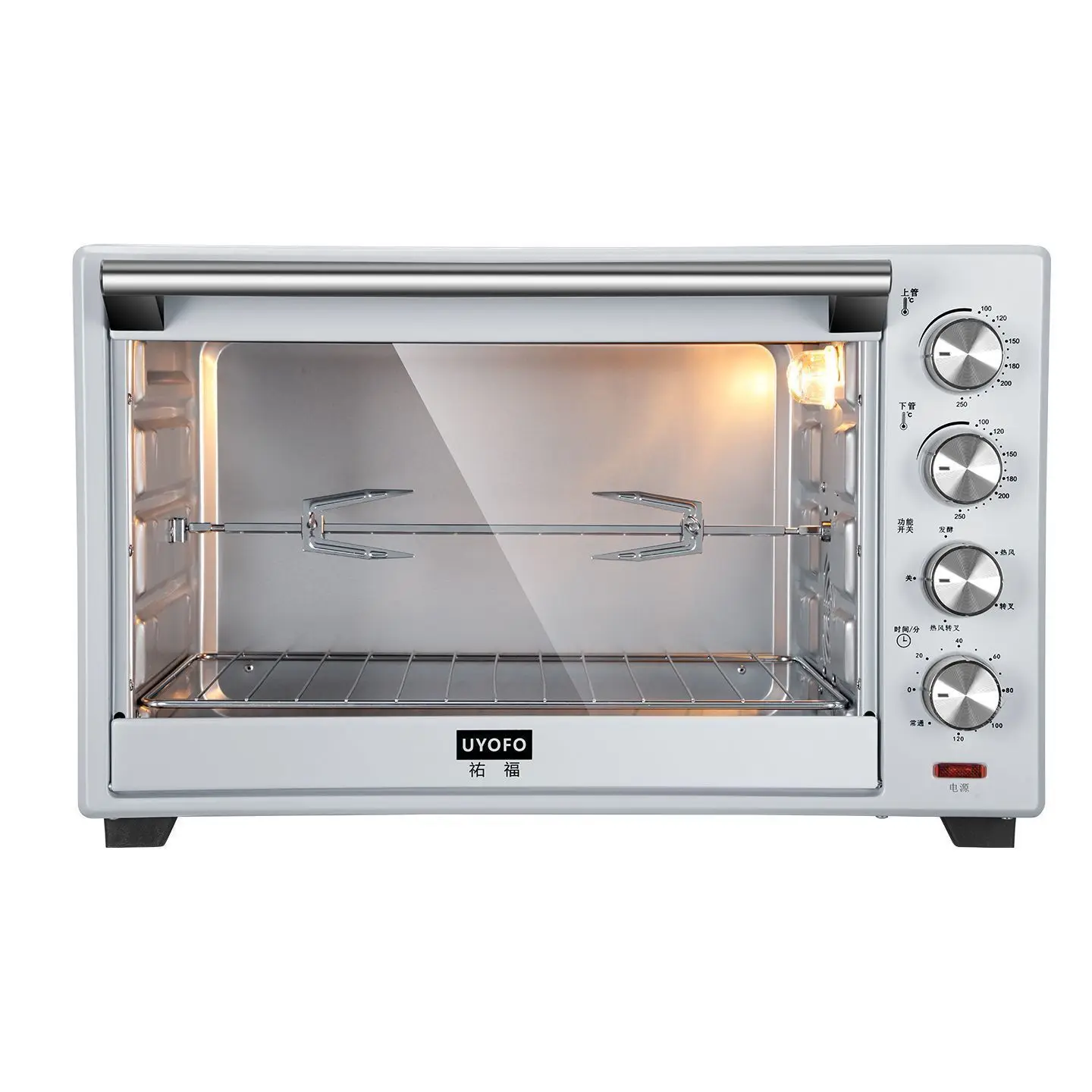 فرن كهربائي متعدد الوظائف سعة 48 لترًا، ماكينة الكل في واحد، مقلاة هوائية منزلية جديدة 2025، خبز تخمير #6