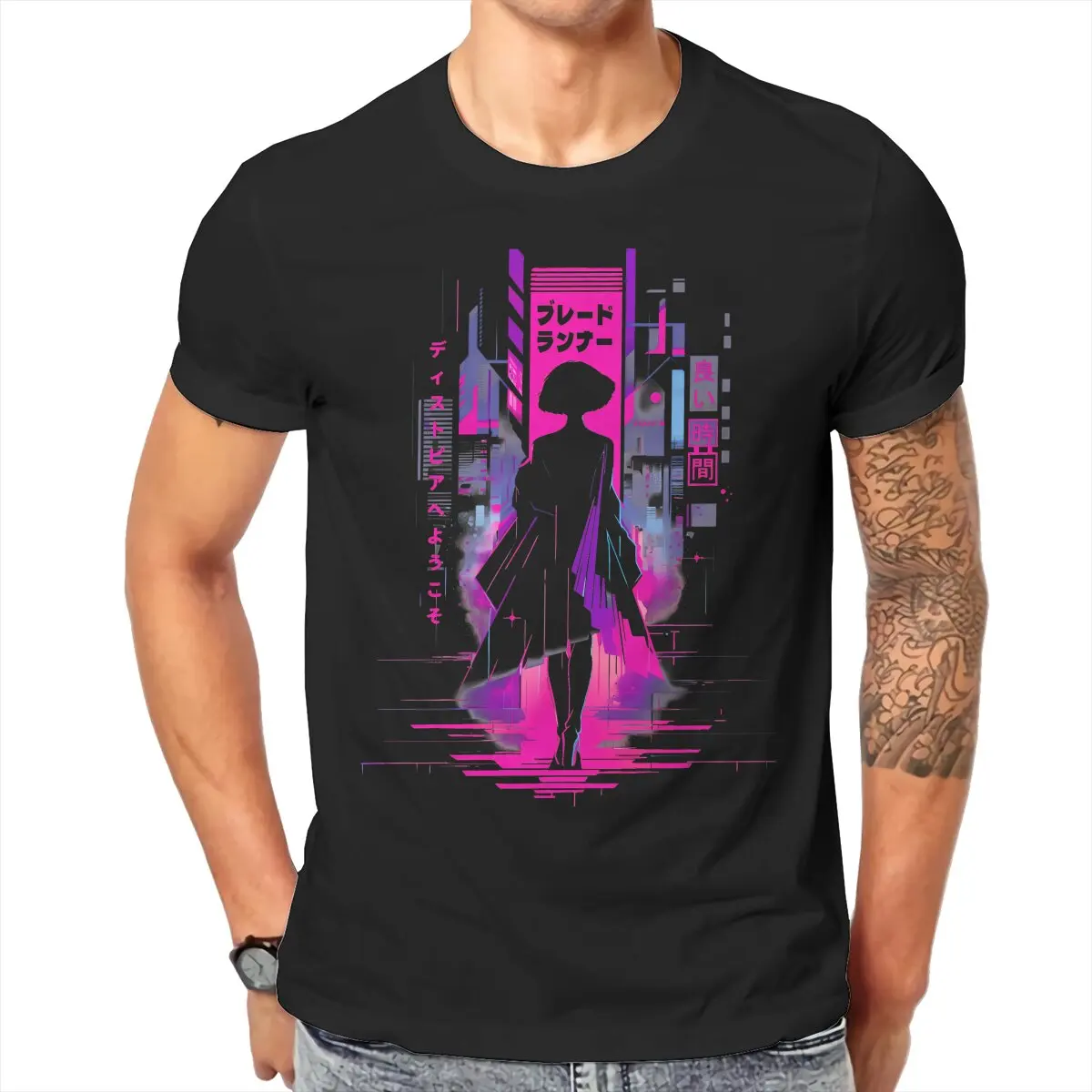 Blade Runner Film 100% Cotton TShirts Welcome to Dystopia Print Men\'s T Shirt Hipster Clothing Size S-6XL