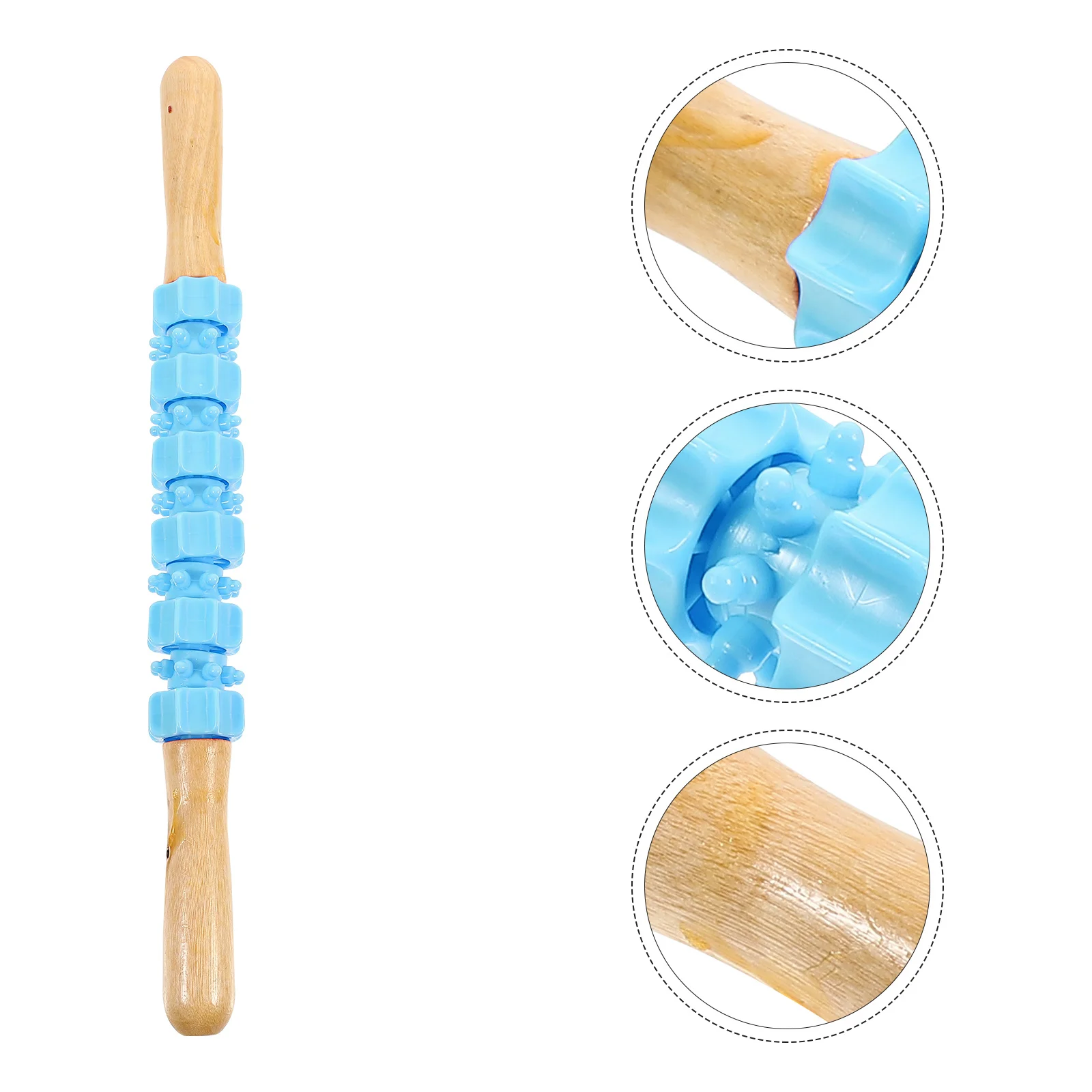 

1Pcs Fitness Roller Stick Premium Carbon Steel PVC Durable Muscle Massager Leg Slimming Body Relaxation Manual Tool