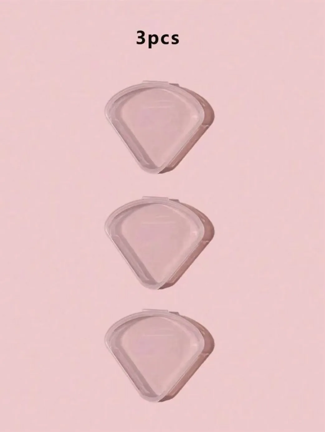 3PCS kosmetyczka w kształcie płatka z torbą do przechowywania kosmetyków odpowiednia do przechowywania pudru, łatwa do przenoszenia w podróży