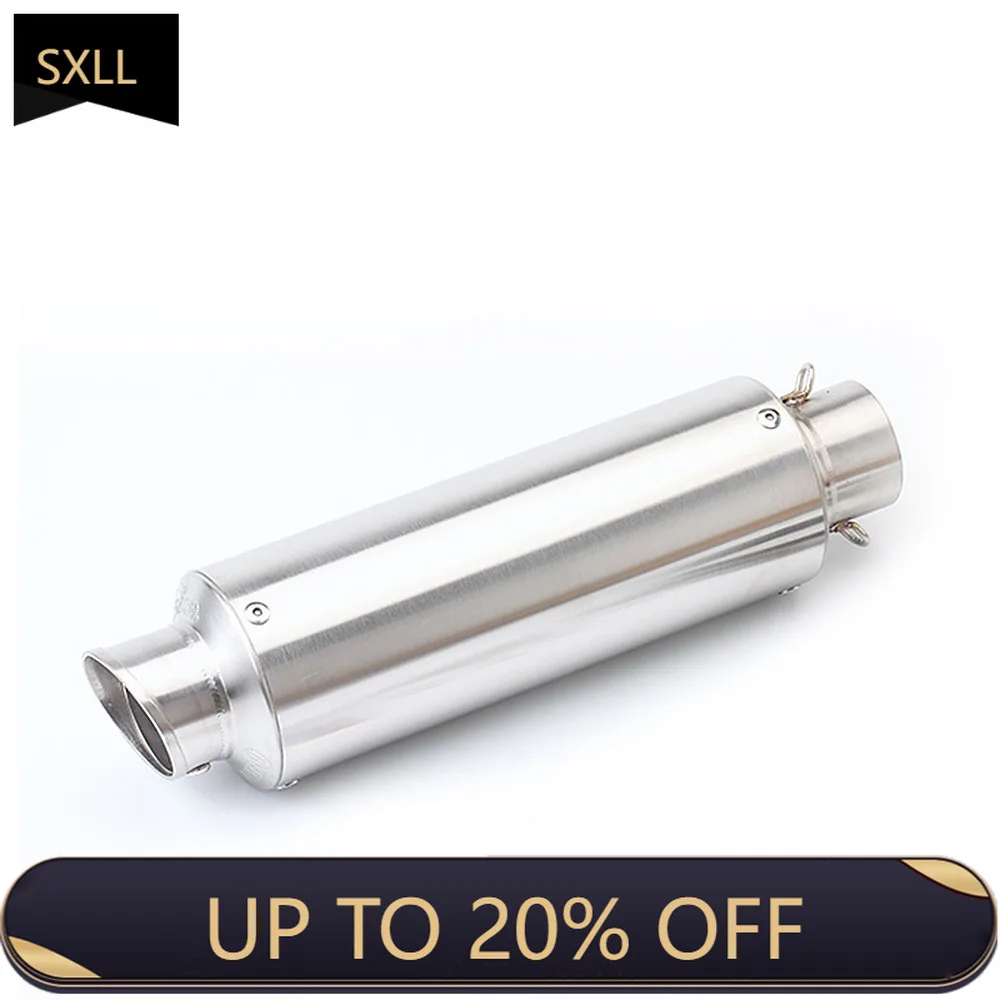 

SXLL GSXR R25 MT09 Z900 CB400 Universal Motorcycle Exhaust Pipe 51mm Stainless Steel