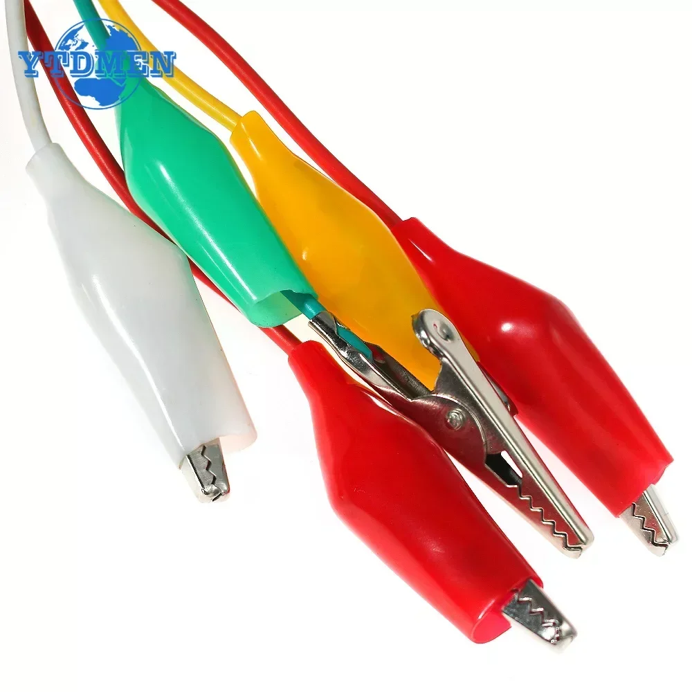 10PCS Alligator Clips Double Ended Alligator Clips Cable Electrical DIY Alligator Test Leads 48CM 49.5CM 50CM