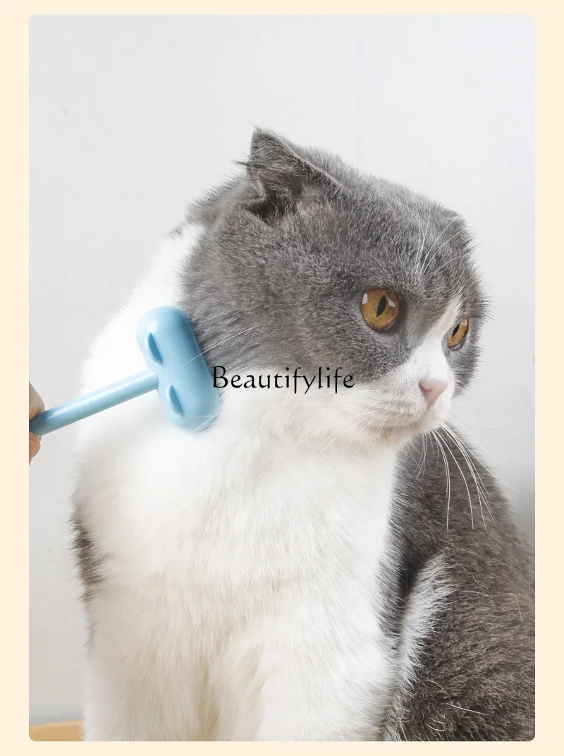 

Cat Petting Comb Scratch an Itch Rub Hair Massage Tool Cat Petting Rake
