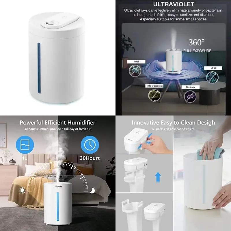 for Smart Humidifier  Bedroom Large Room Cool Mist Ultrasonic Humidifiers with Control Auto Mode Quiet Operation Easy to