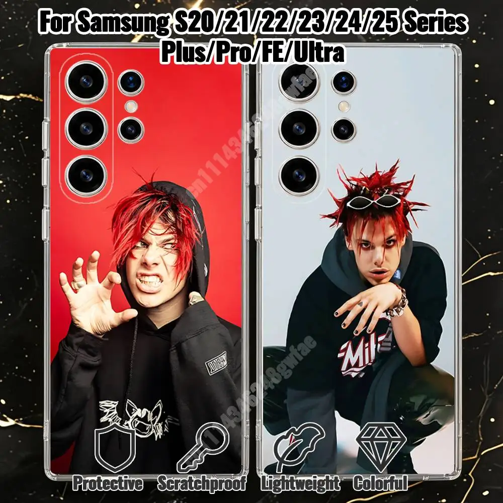 Y-Yungblud The Underrated Youth Phone Case for Samsung Galaxy S20 21 Ultra Plus S22 23 FE Lite S24 25 Transparent Cover