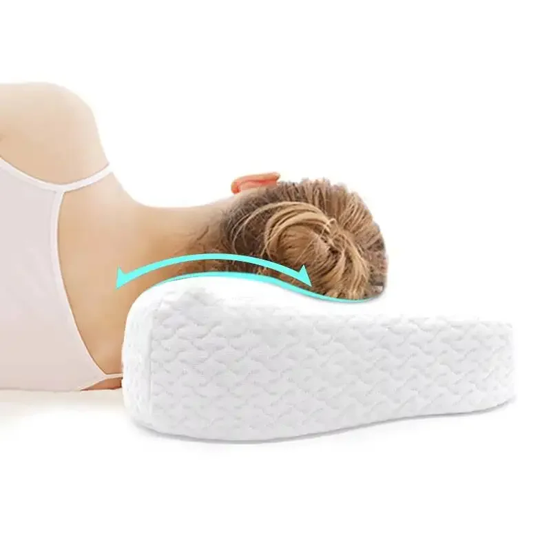 Ergonomic Adjustable Memory Foam Cervical Bed Pillow Orthopedic Contour Neck Support For Side Back Knitted Bed Sleeping Pillow