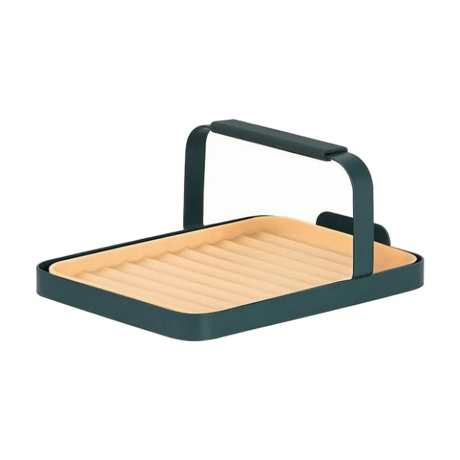 Kitchen Lid Storage Rack Countertop Organizer with C Curved Support for Pot Lids Spoons Ladles and Cooking Tools