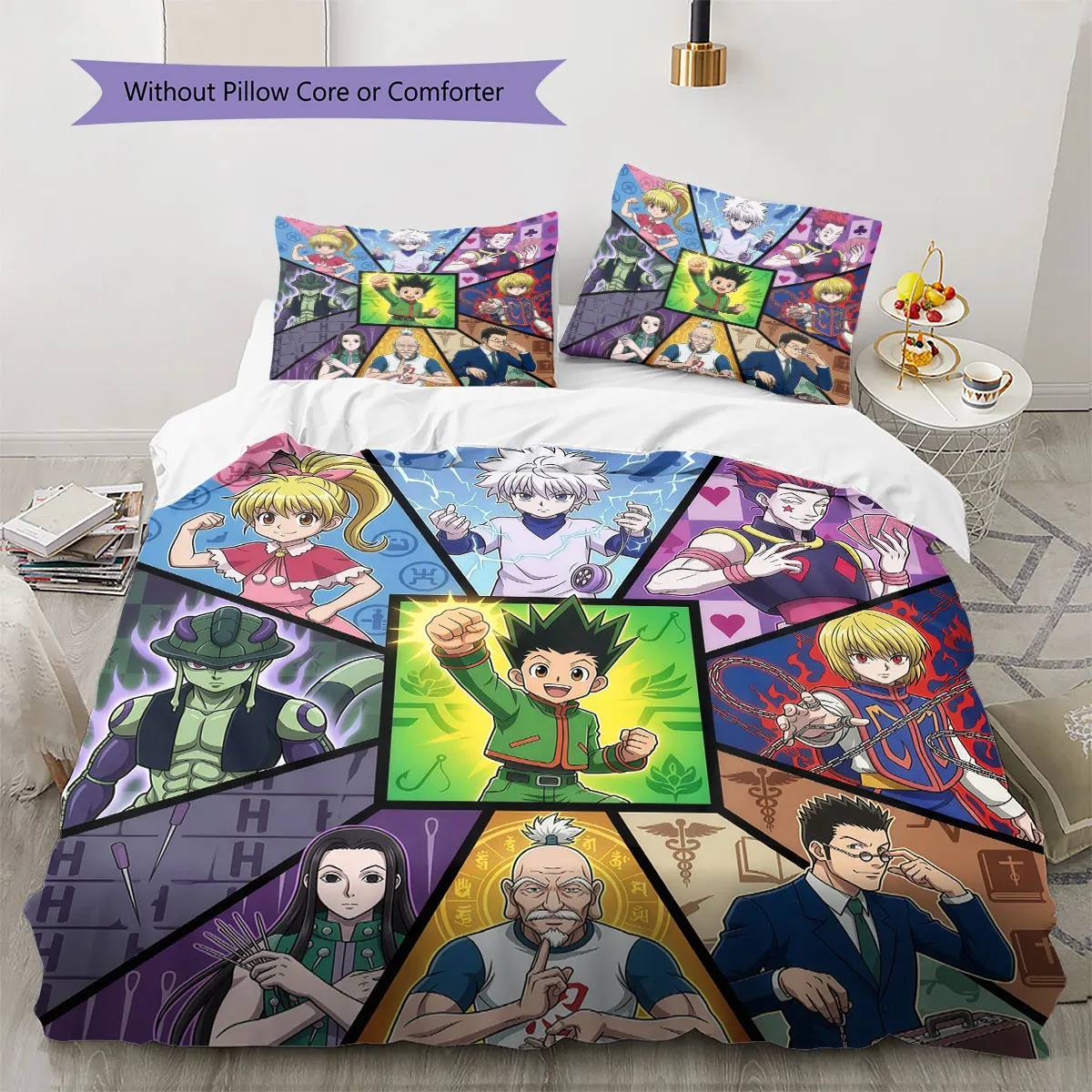 Hunter x Hunter Comfor Duvet Cover Kid's Bedding Set,Extra Large Size Birthday Gifts Various Sizes Available -HE86