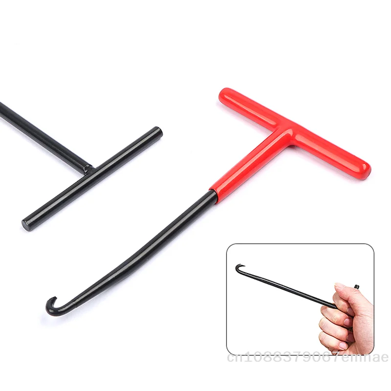 【xxx】1Pc Exhaust Spring Puller Repair Tool For Springs Removal Motorcycle Exhaust Spring Hook T Shaped Handle Installer Hooks