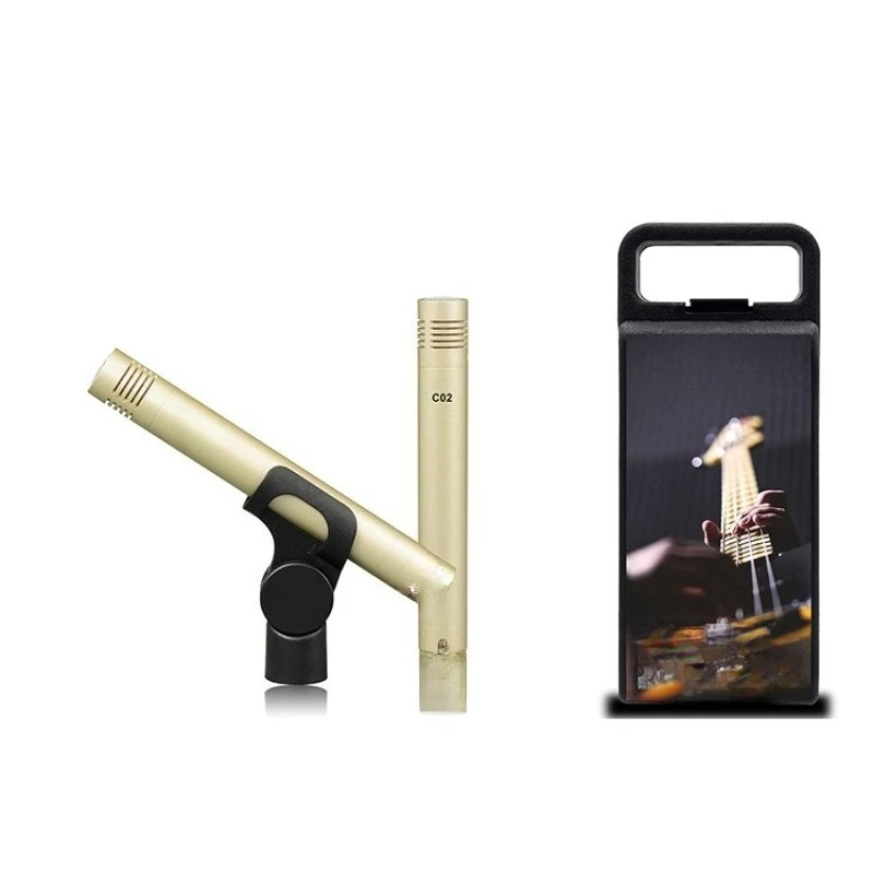 

C02 Metal Microphone Band Musical Instrument Pickup Stage Performance Condenser Drum and Mai Set