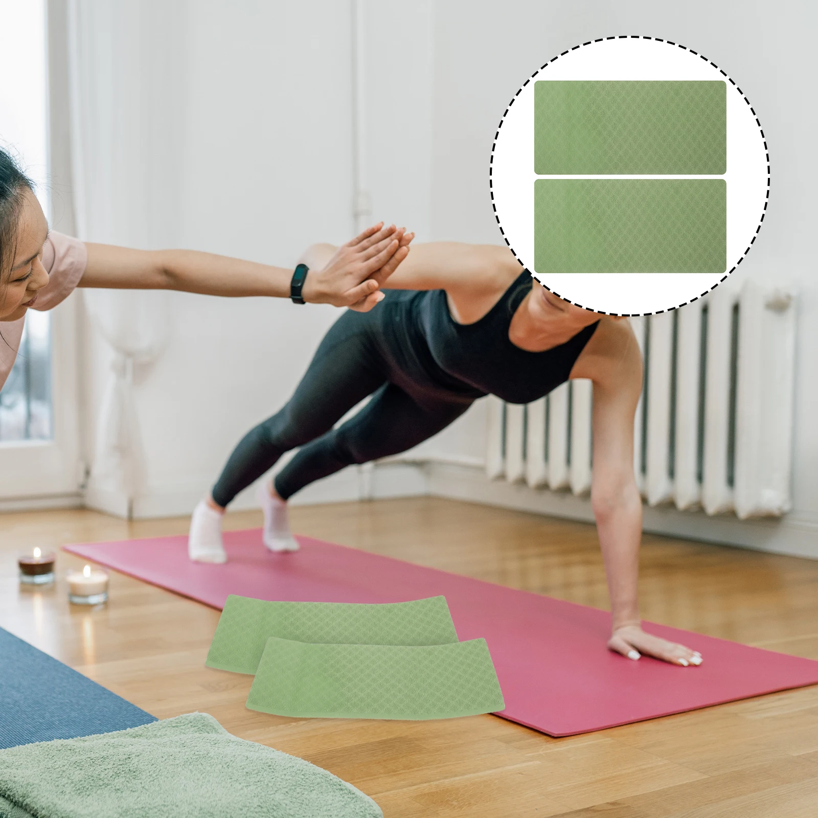 

Yoga Knee Pads Protector Balance Mat Exercise Kneeling Fitness Mats Multi-function Professional Yoga Pad Anti-skid Household