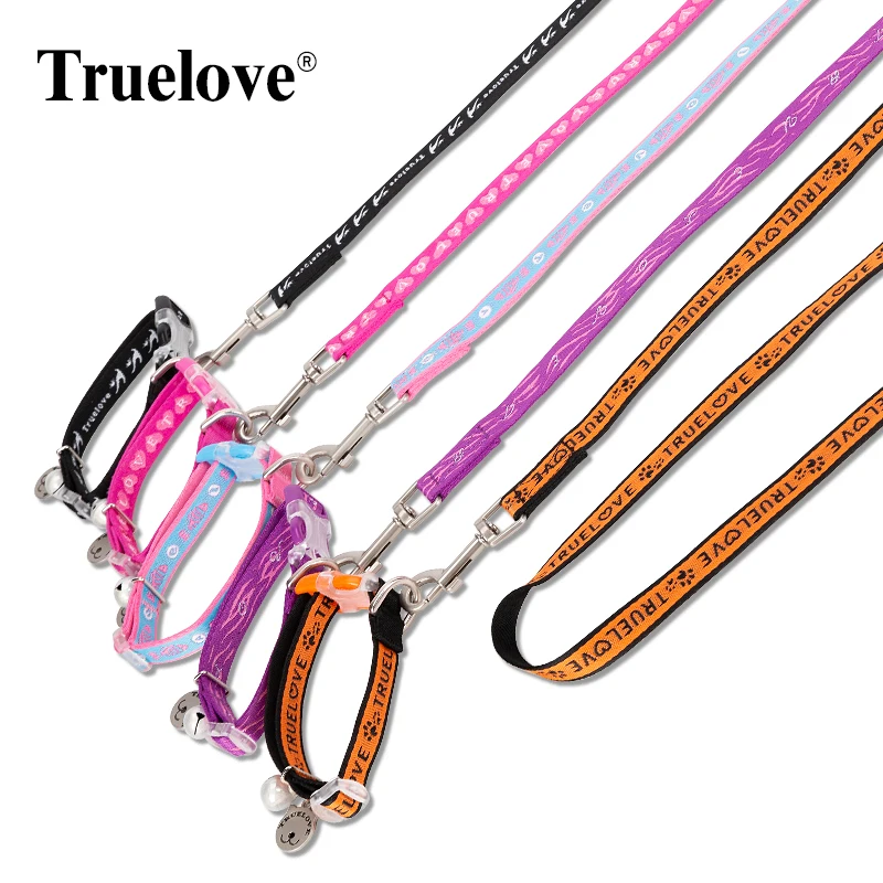 TRUELOVE Set collare e guinzaglio per cuccioli per passeggiate quotidiane all\'aperto corsa allenamento Extra piccoli ragazzi ragazze cani gatti