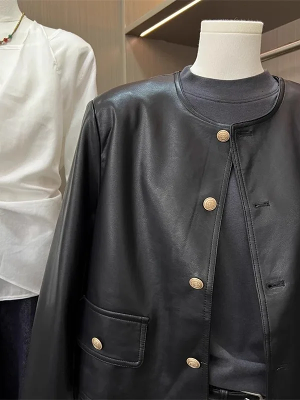 Bla PU cuir Jaet femmes ort Sle 2025 printemps nouveau petite taille moto vêtements à la mode marque Cool Street Sle Jaet