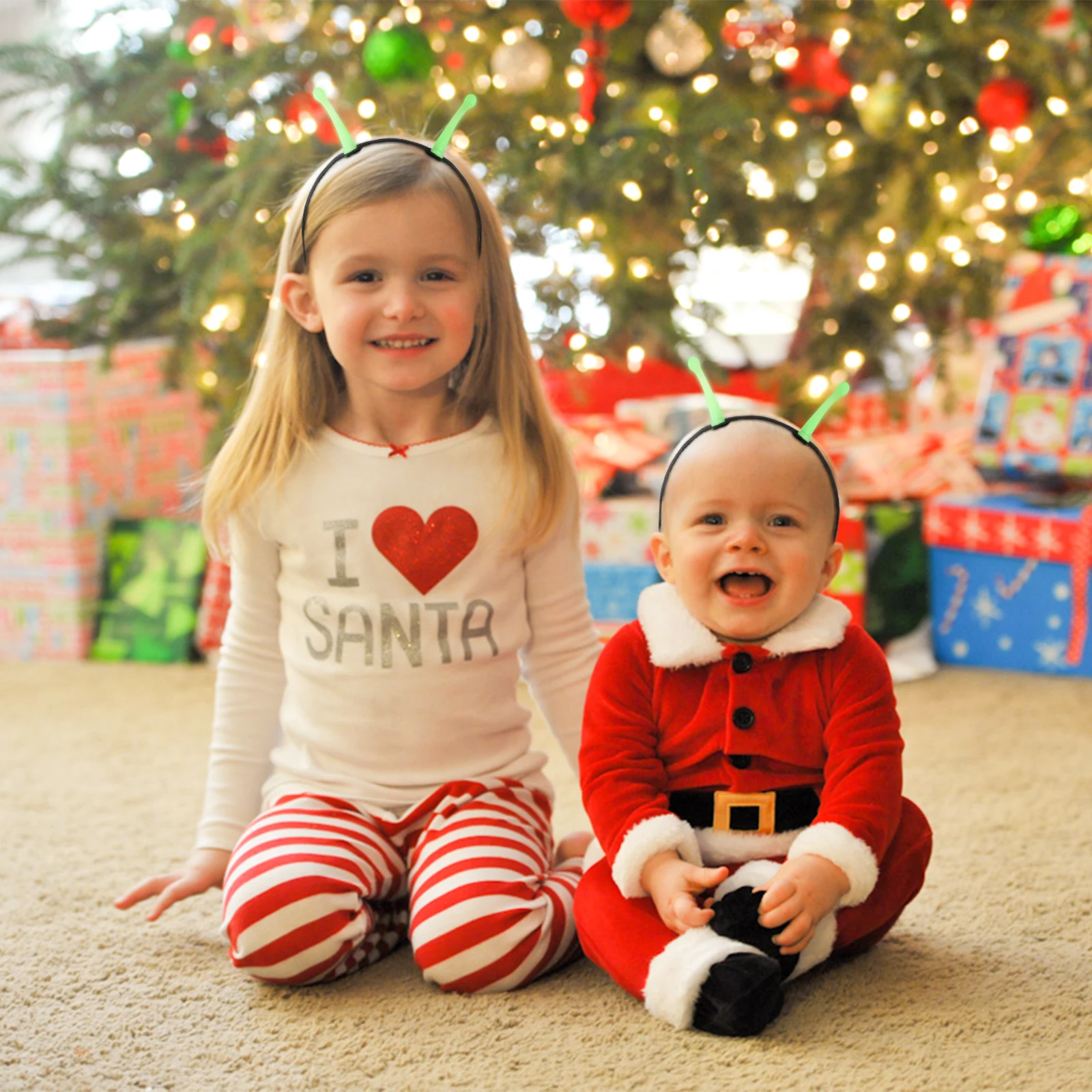 

Glowing Headband 1 Piece Halloween Party Favor Women's Hair Accessory Creative Light Up Headpiece for Night Events Boppers