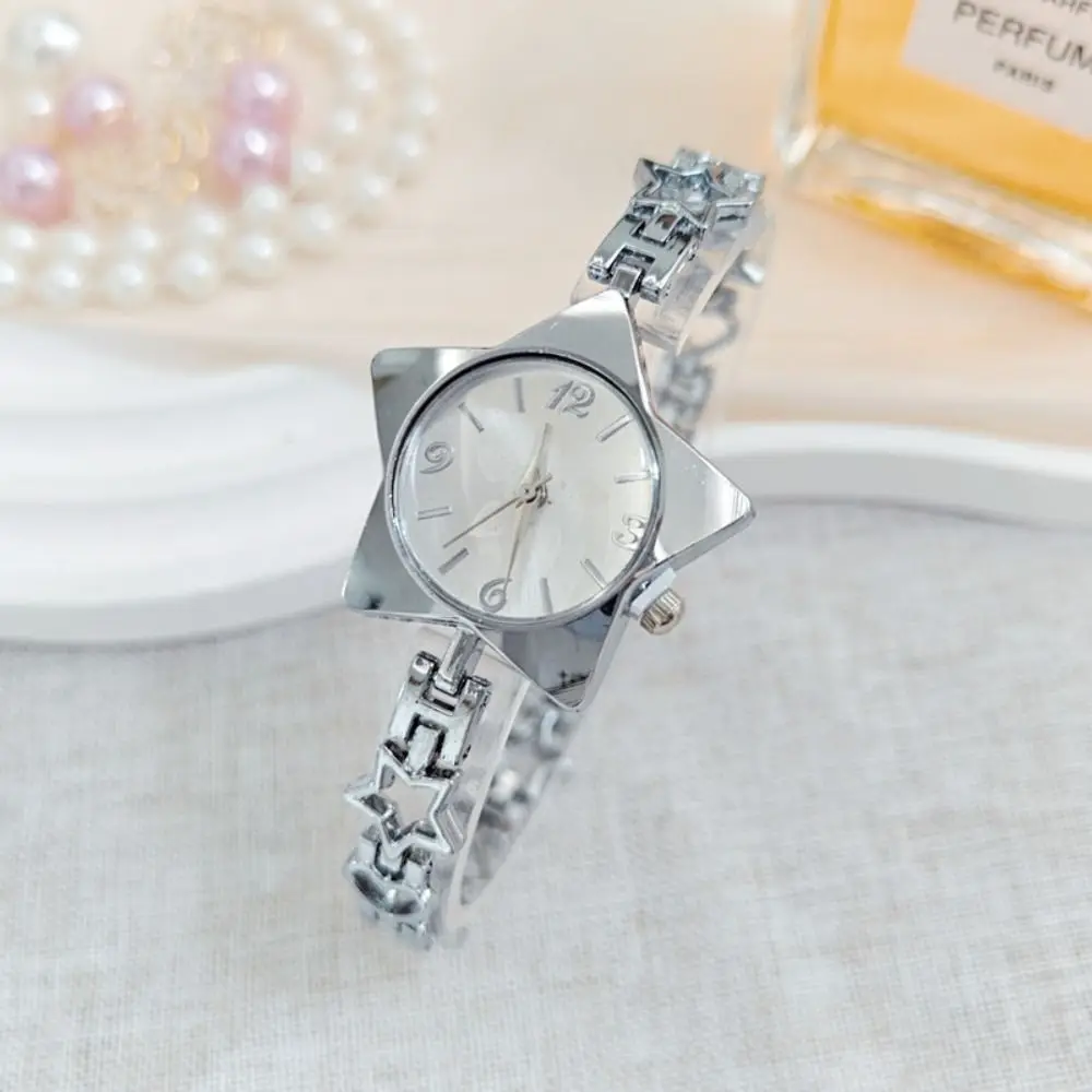 Luxury Zinc Alloy Star Watch Gold Silver Wristwatch Star Shape Bracelet Simple Y2k Charm Chain Watches Decoration
