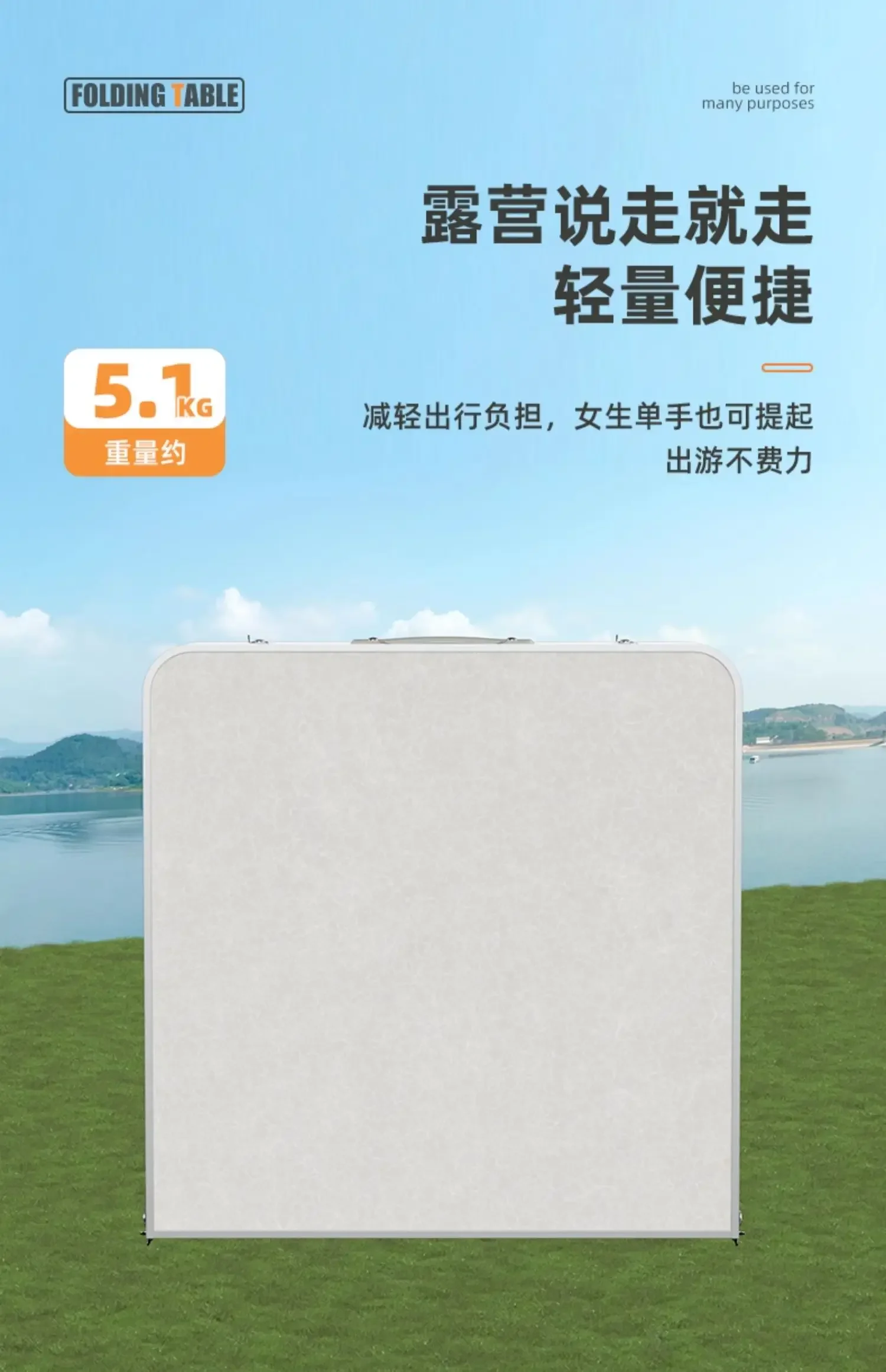 طاولات قابلة للطي لبيائعين الشوارع، طاولات خارجية محمولة مع ارتفاع قابل للتعديل مناسب للتخييم وسوق النزهات الليلية.