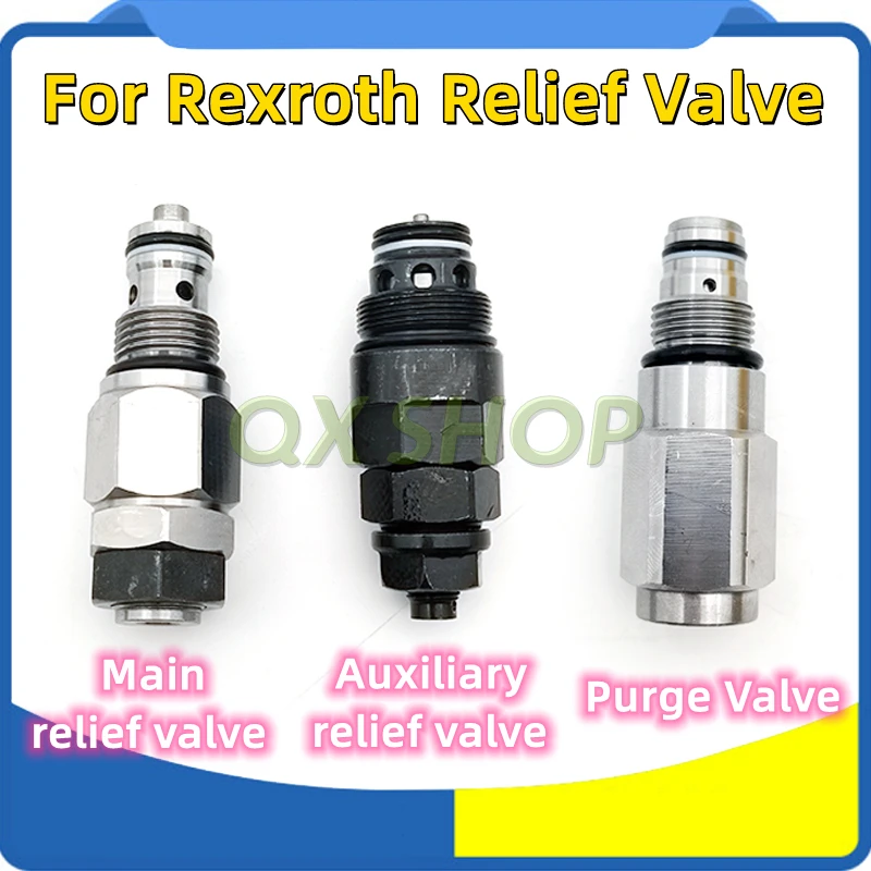 

Main/Auxiliary Valve、Purge Valve For Excavator Hyundai Doosan Daewoo DH80 SANY SY65 CASE 580SR Rexroth relief valve