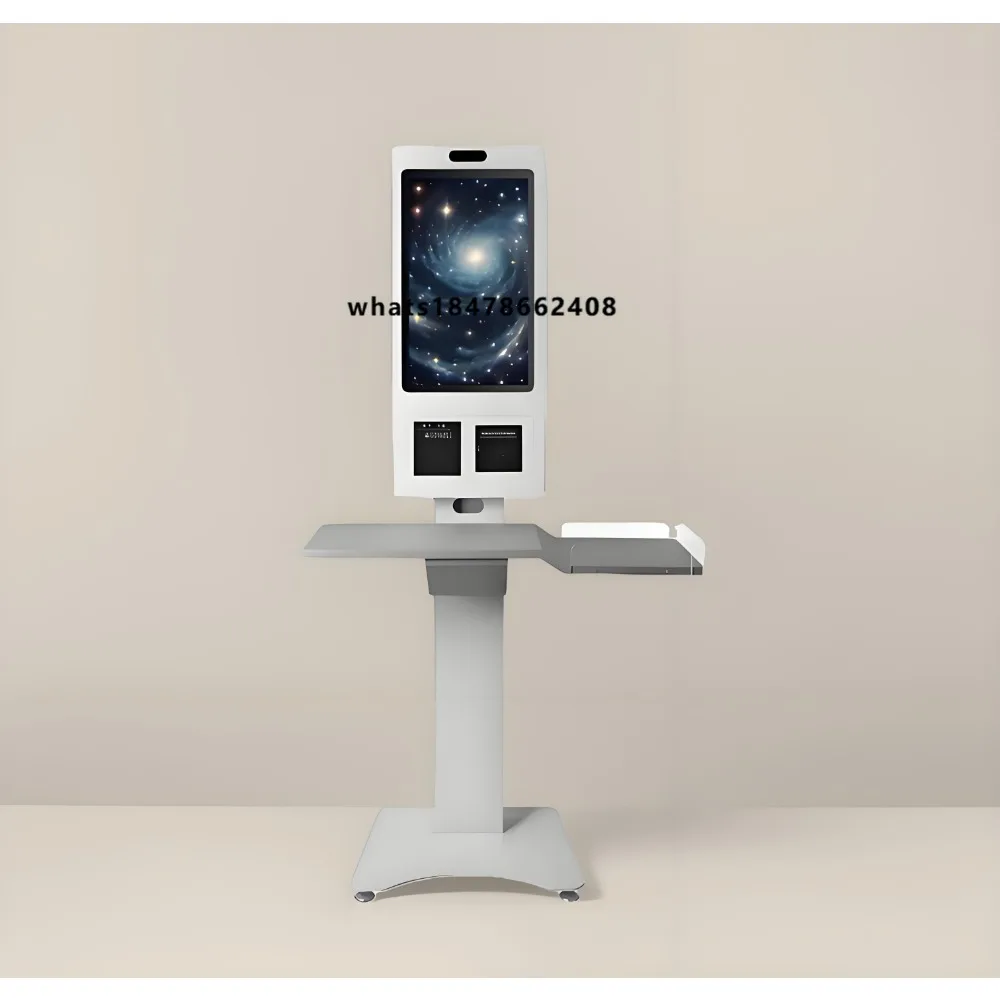 Customized 21.5 23.6 27 32 Inch Ordering Touch Screen Kiosk | Unattended Payment & Barcode System for Buffet & Food Court