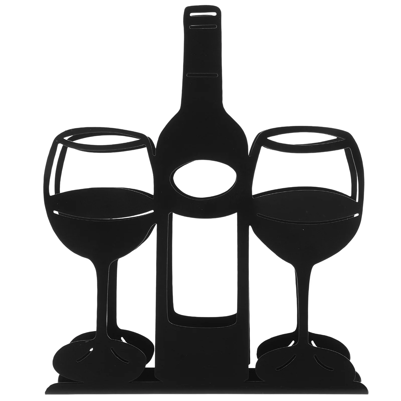 

Metal Napkin Holder Wine Glass Design Kitchen Table Decor Tissue Dispenser Dining Room Party Modern Organizer