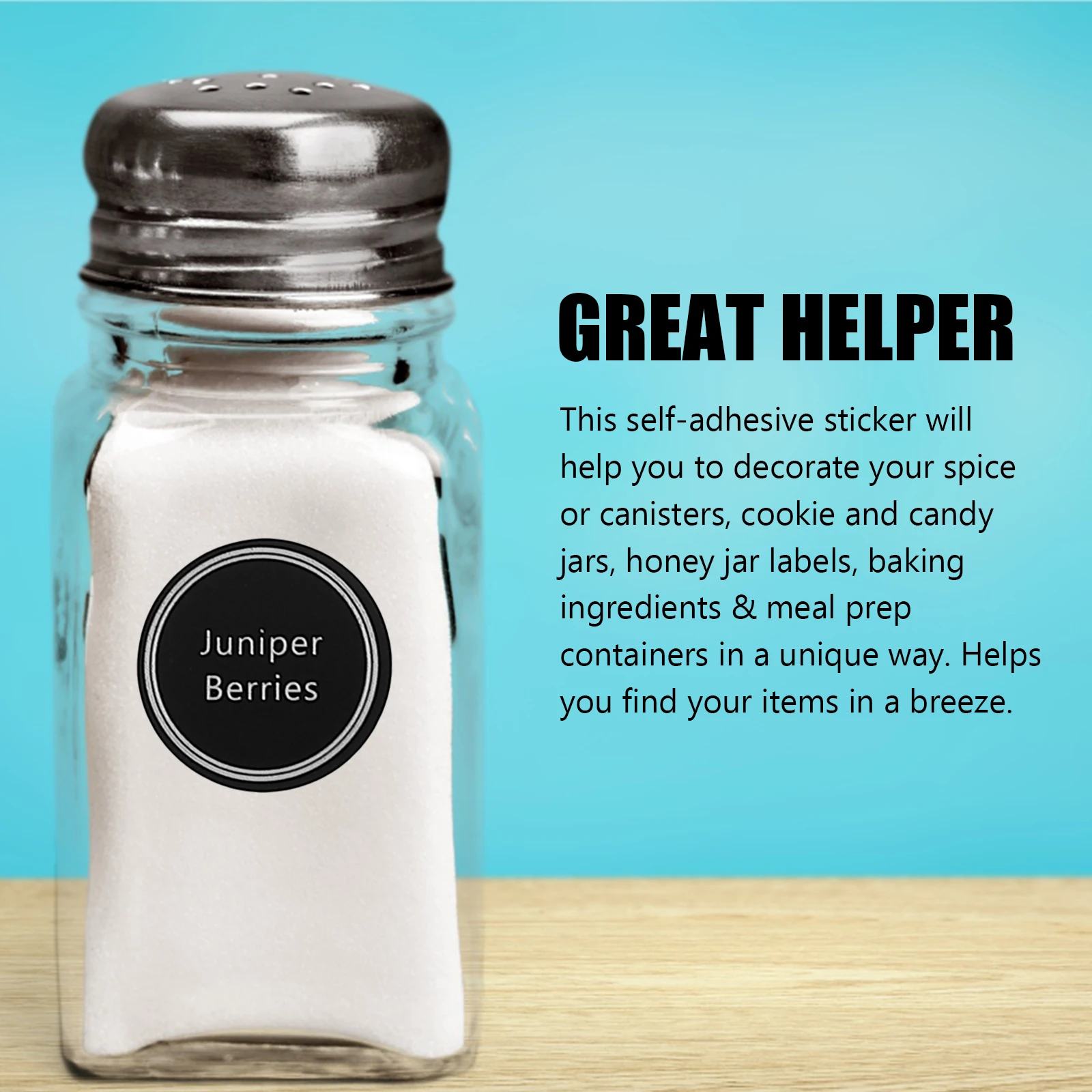 

13 Sheets Stickers Labels PVC Material Pantry Kitchen Jar Rub Resistant Decorative Stickers Storage ganization