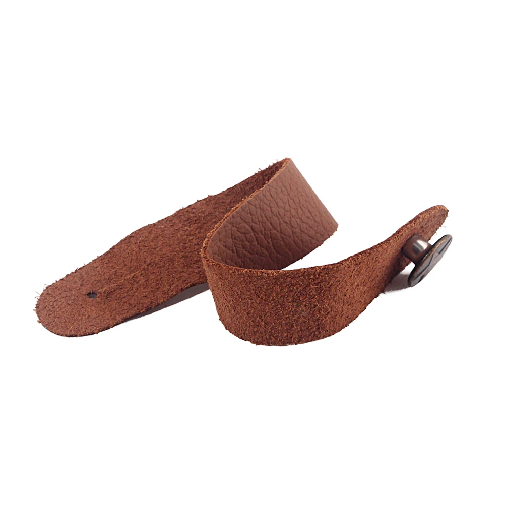 

Soft Guitar Neck Strap Tie Hook For Headstock Button Lock Replacement Accessory Light Brown Durable Secure Fit Guitar