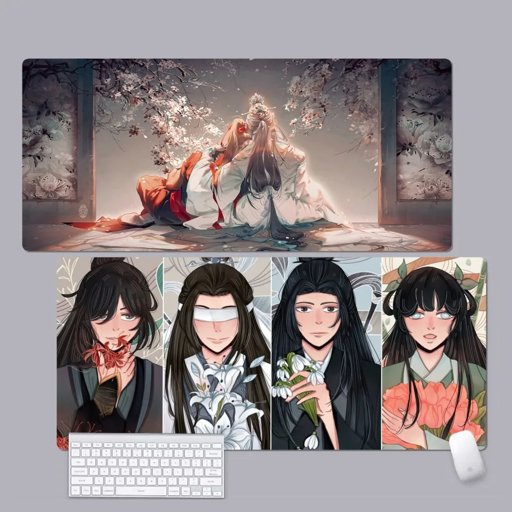 Mo dao zu shi Mousepad Custom Skin Cartoon Anime Gaming Mouse Pad Keyboard Mouse Mats Desk Mat Accessories Girls Bedroom