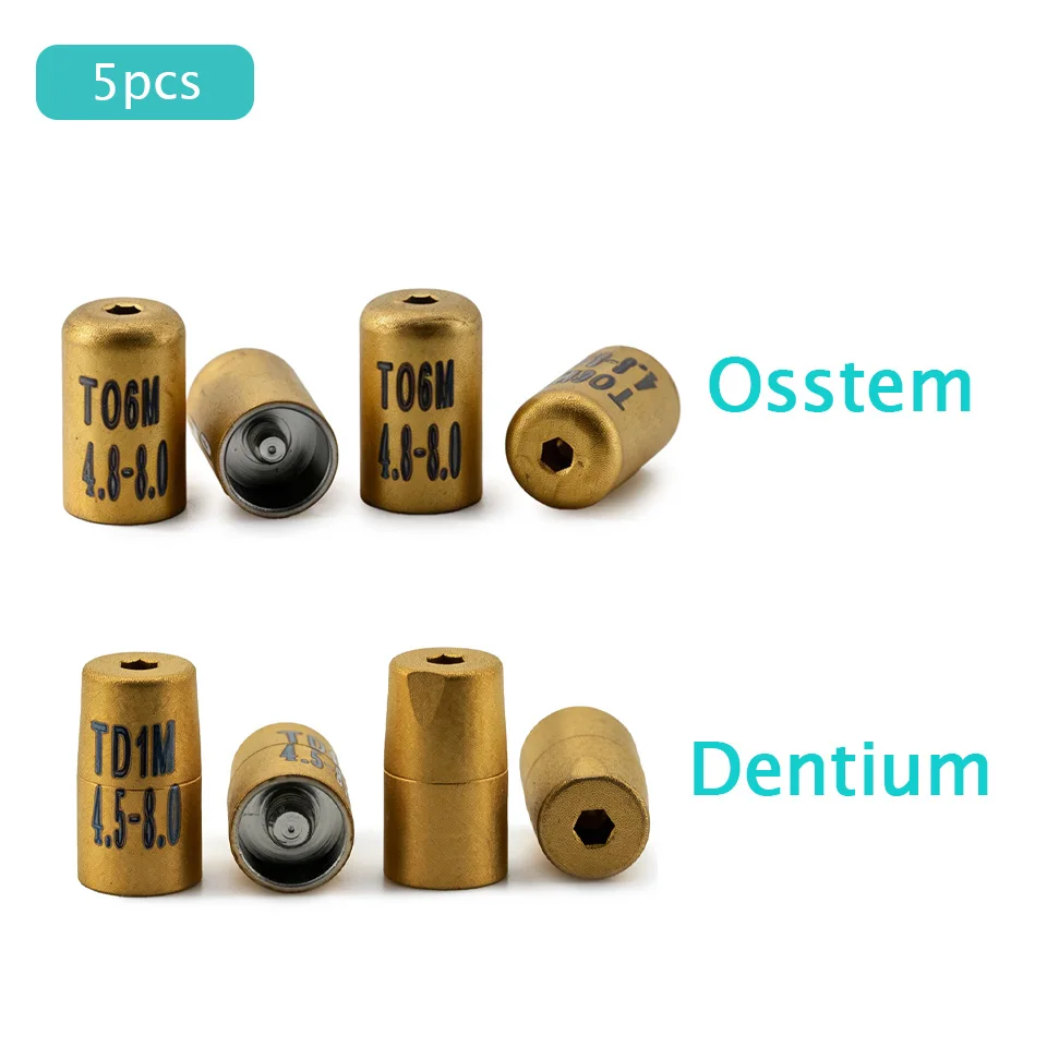 5pcs Dental Multi unit Scan Body Professional Scan Cap for Osstem Dentium Implant Digital Restoration High Precision CAD/CAM Kit