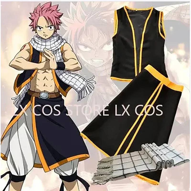 

Лили 123 Полный комплект Этериус Нацу Драгнил Косплей Harajuku Аниме Костюм END 3 в 1 жилет + юбка + шарф YW