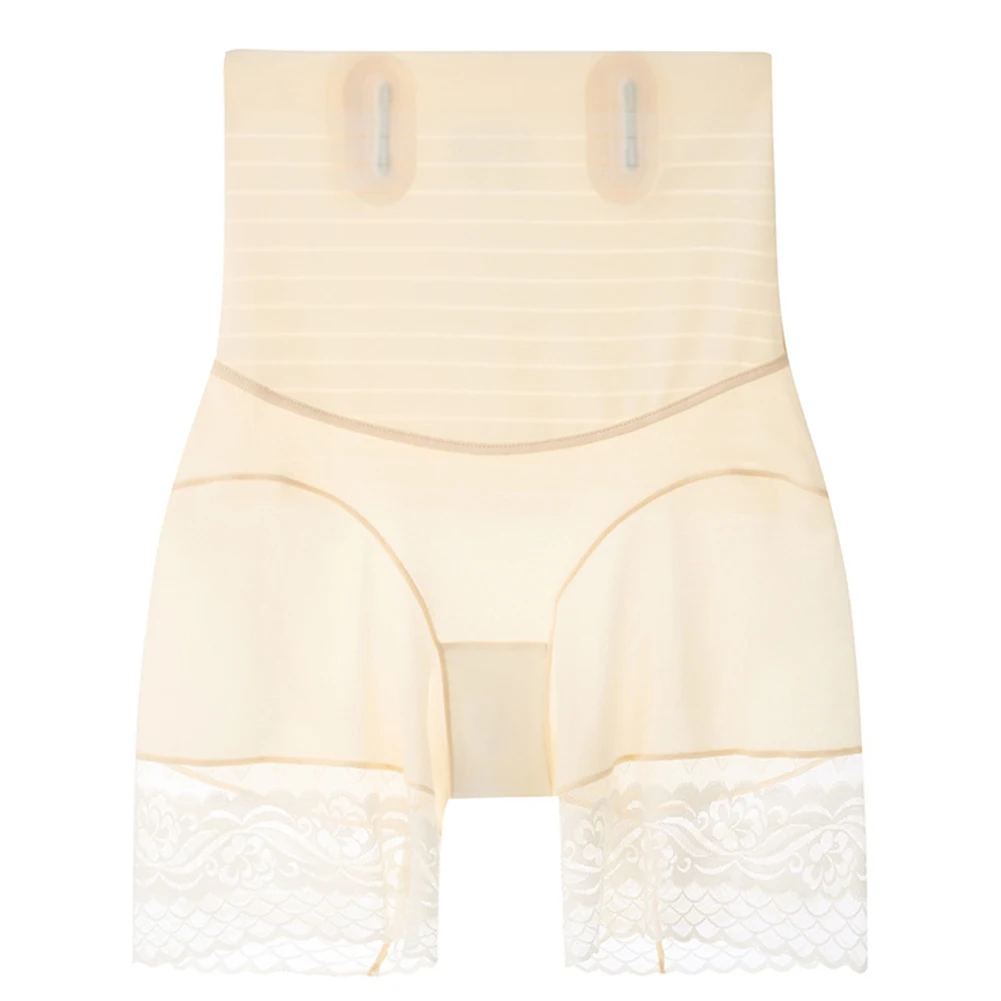 

Women's Shaping Short with High Waist Band and Textured Lace Panels Suited for Beach Travel and Gentle Exercise