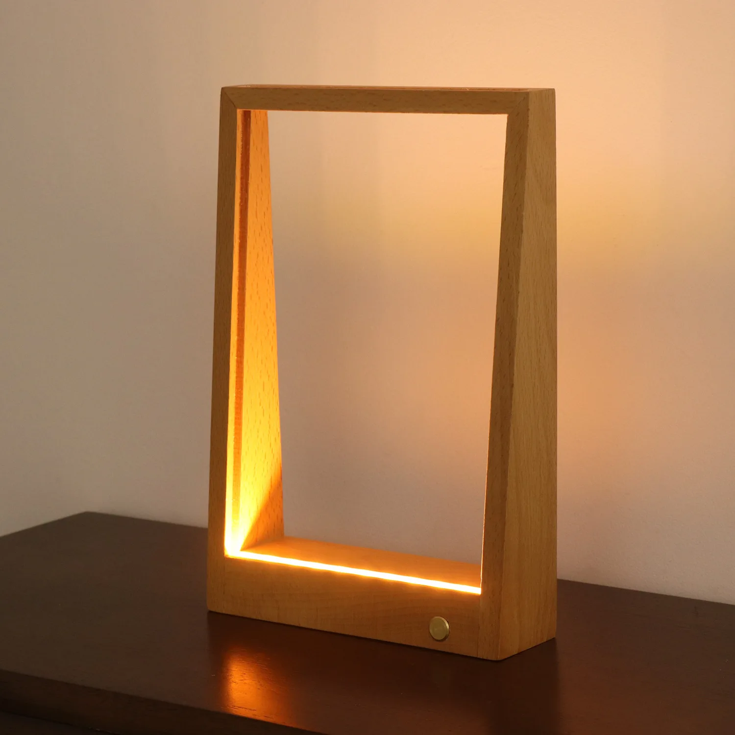 Beech Diy Photo Creative Usb Charging Touch Beech Photo Frame Photo Frame Family Couple Night Light