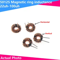 5 Stuks 50125 Ijzer Silicium Aluminium Magnetische Ring Inductor 22uh 33uh 47uh 68uh 100uh 150uh Hoge Stroom Inductiespoel