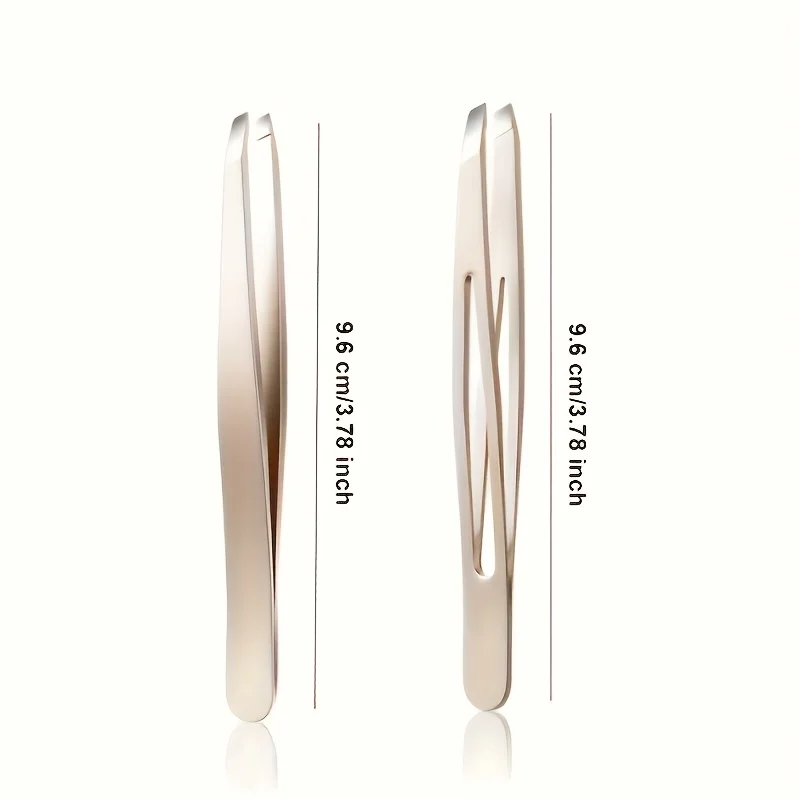 1pc Professional Beauty Tweezers - Heavy-Duty Precision Tips, Non-Slip Grip for Eyebrows, Eyelashes, Facial Hair, Beard, Durable