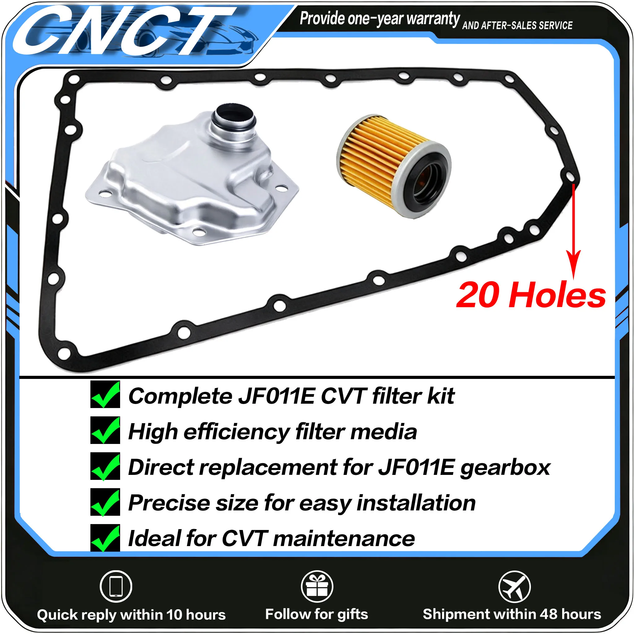 JF011E RE0F10A CVT Transmission Filter Kit For Nissan X-Trail Qashqai, Mitsubishi Lancer Outlander