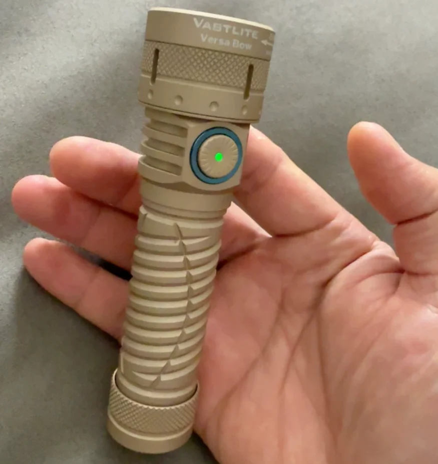 Used EDC VASTLITE white laser flashlight in desert color Outdoor Tools Strong Light Torch Lamp Decompression Toy