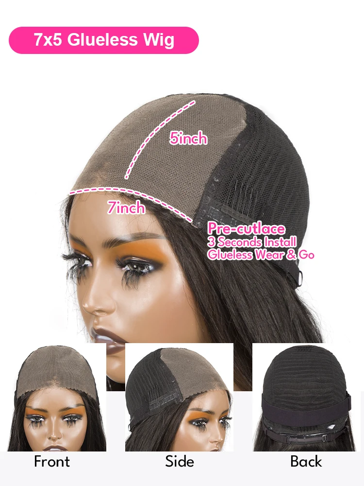 装着簡単、接着剤不要の人毛ウィッグ、生え際が処理済み、カット済みHDレース、接着剤不要、ボディウェーブ、レースフロントウィッグ、女性用、100%人毛