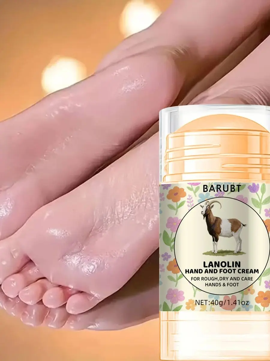 40g crème pour les pieds en graisse de mouton pour éliminer les callosités, crème antigel et anti-fissure, crème pour les talons craquelés, crème réparatrice pour les mains et les pieds