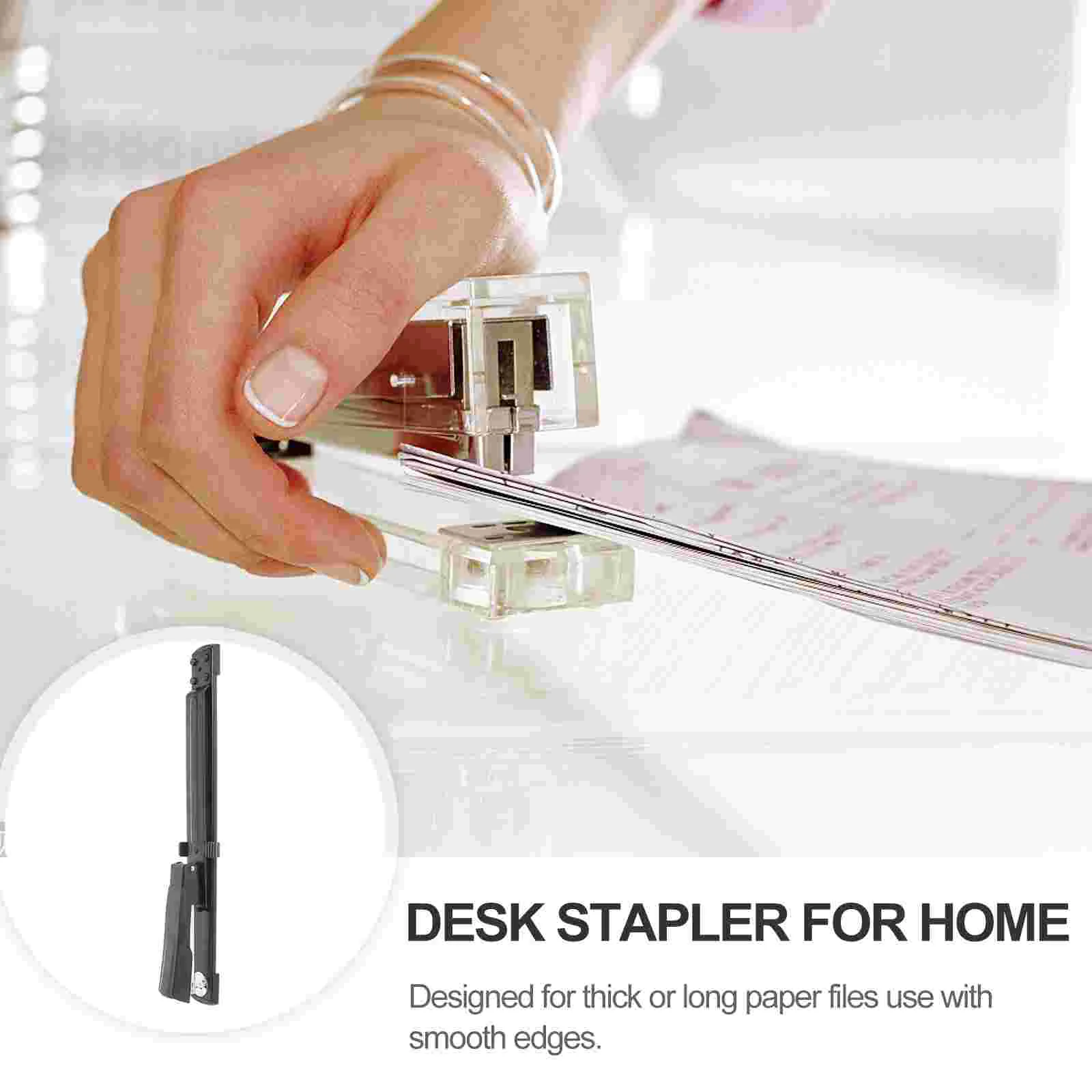 1PC Long Arm Stapler Paper Sheets Binding Machine Stapling Tool Stationery Supplies for Home School Office